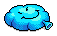 Blue Smiley Woopee Cushion