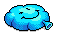 Blue Smiley Woopee Cushion
