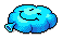 Blue Smiley Woopee Cushion