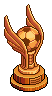 Bronze Winged Football Trophy