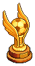 Gold Winged Football Trophy