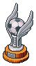 Silver Winged Football Trophy
