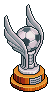 Silver Winged Football Trophy
