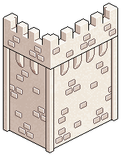 Rosy Castle Wall