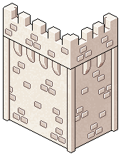 Rosy Castle Wall