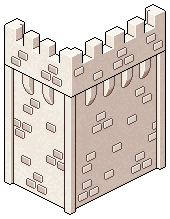 Rosy Castle Wall