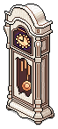 Red Rose Grandfather Clock