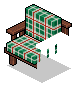 Checkered Arm Chair