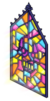 Skull Stained Glass