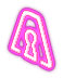 Pink Metakey Light Decoration