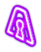 Purple Metakey Light Decoration