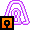 Purple Metakey Light Decoration