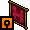 Red H on Maroon