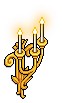 Golden Candle Holder