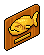 Gold Piranha Plaque