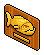 Gold Piranha Plaque