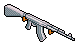Silver Ornamental Rifle