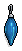 Tall Blue Bauble