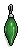 Tall Green Bauble
