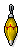Tall Yellow Striped Bauble