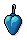 Blue Heart Bauble